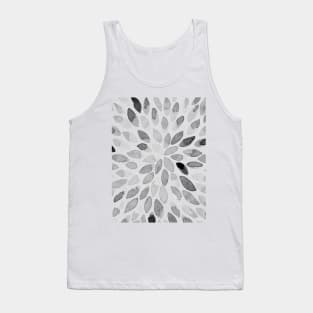 Watercolor brush strokes - black and white Tank Top